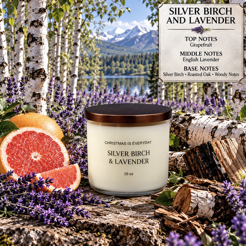 Silver birch lavender - &,
